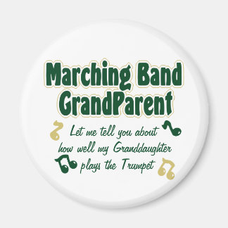 Marching Band Grandparent Trumpet Magnet