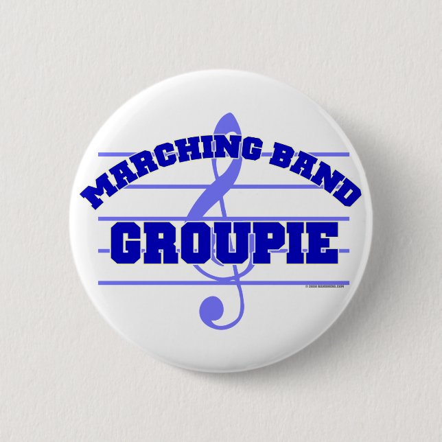 Marching Band Groupie 6 Cm Round Badge (Front)