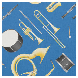 Marching Band Instruments Music Musician blue Fabric