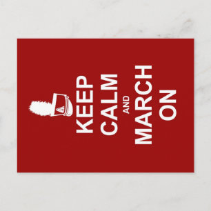 Marching Band Keep Calm Custom Postcard