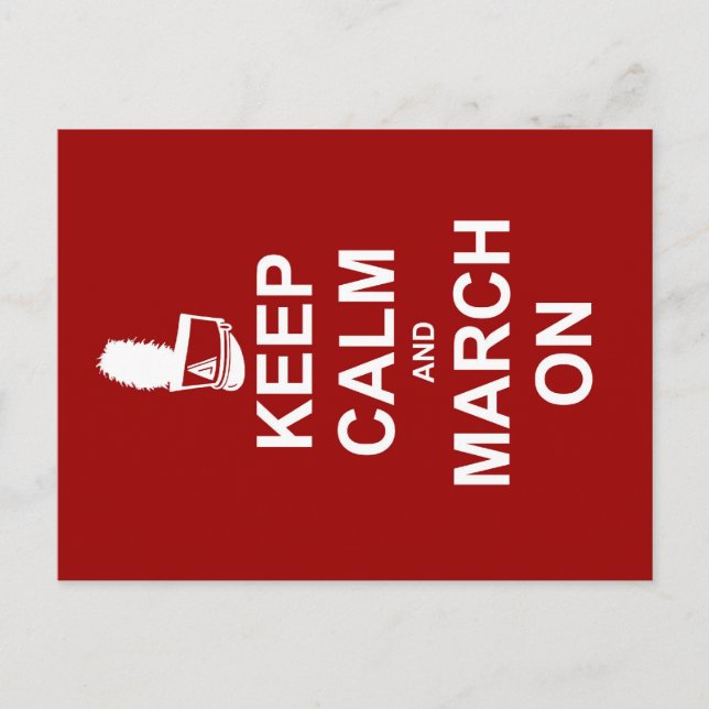 Marching Band Keep Calm | Custom Postcard (Front)