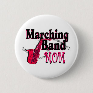 Marching Band Mum/ Saxophone 6 Cm Round Badge