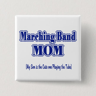 Marching Band Mum/ Tuba 15 Cm Square Badge