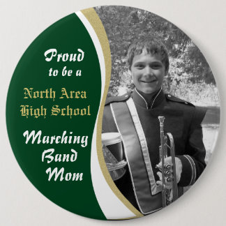 Marching Band Mum with Photo 6 Cm Round Badge