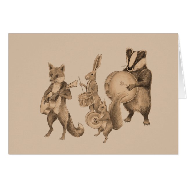 Marching band of animals (Front Horizontal)