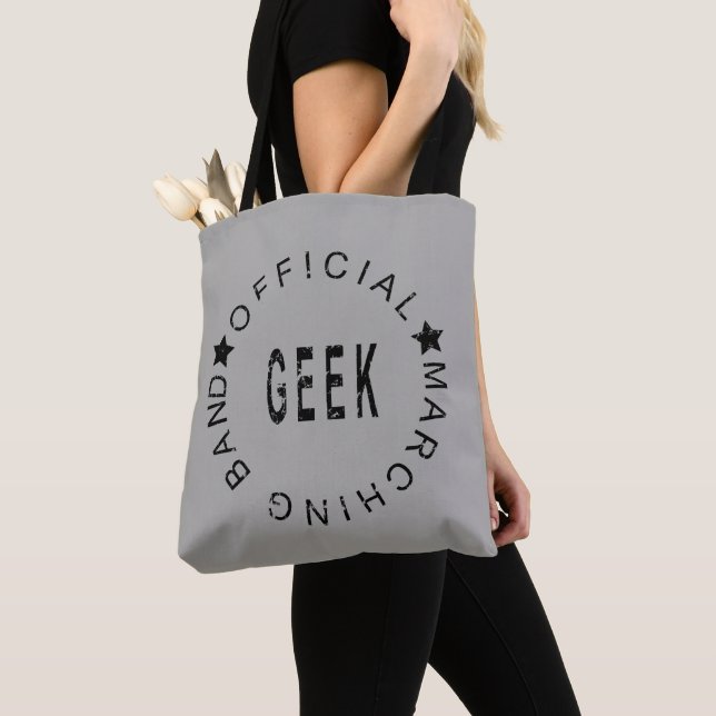 Marching Band Official Geek Tote Bag (Close Up)