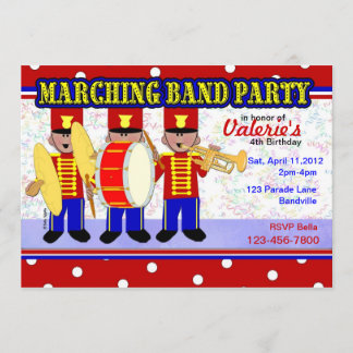 Marching Band Party Invitation