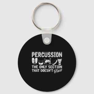 Marching Band Percussion For Percussionist Drummer Key Ring