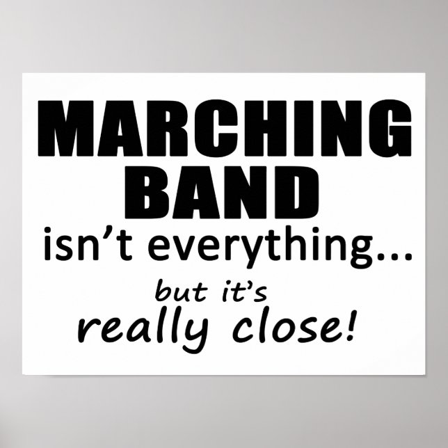 Marching Band Really Close Poster (Front)