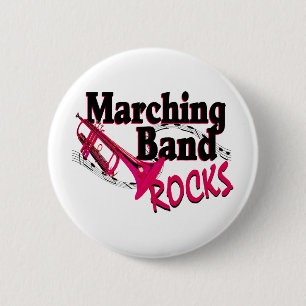 Marching Band Rocks 6 Cm Round Badge