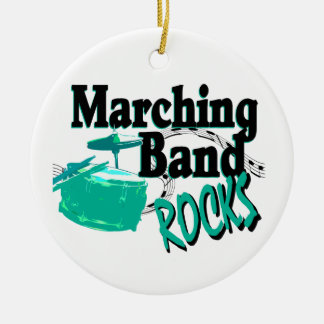 Marching Band Rocks Ceramic Tree Decoration