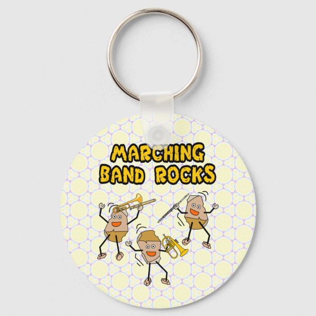 Marching Band Rocks Keychain (Front)