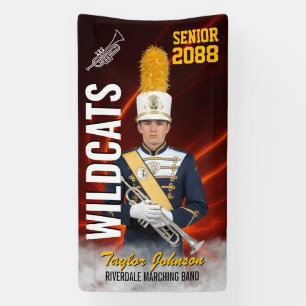Marching Band Senior Class Custom Sports Photo Banner