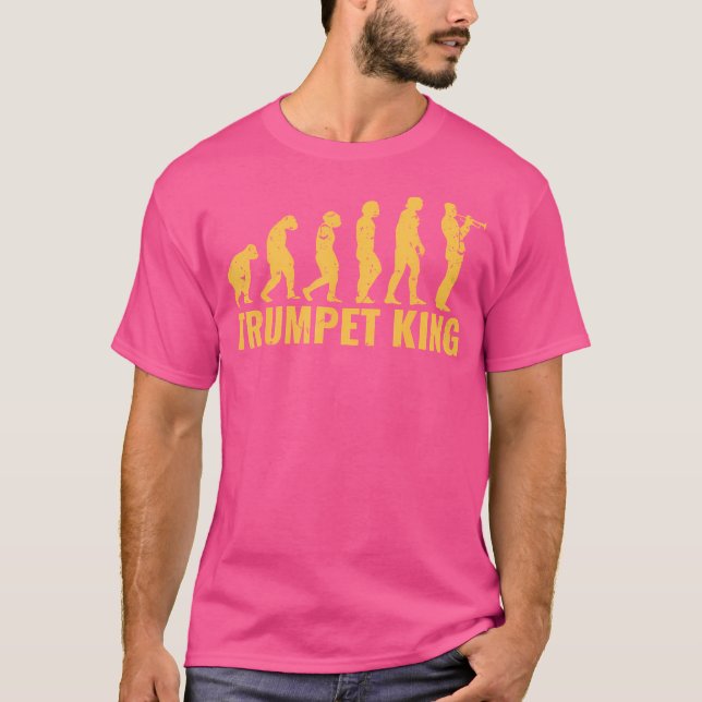 Marching Band Trumpet King T-Shirt (Front)