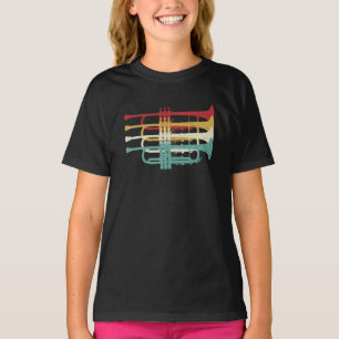 Marching Band Trumpet Player Retro Design  T-Shirt