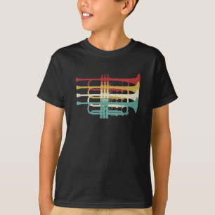 Marching Band Trumpet Player Retro Design  T-Shirt