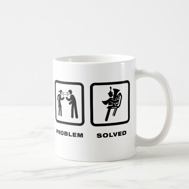 Marching Band - Tuba Player Coffee Mug (Right)