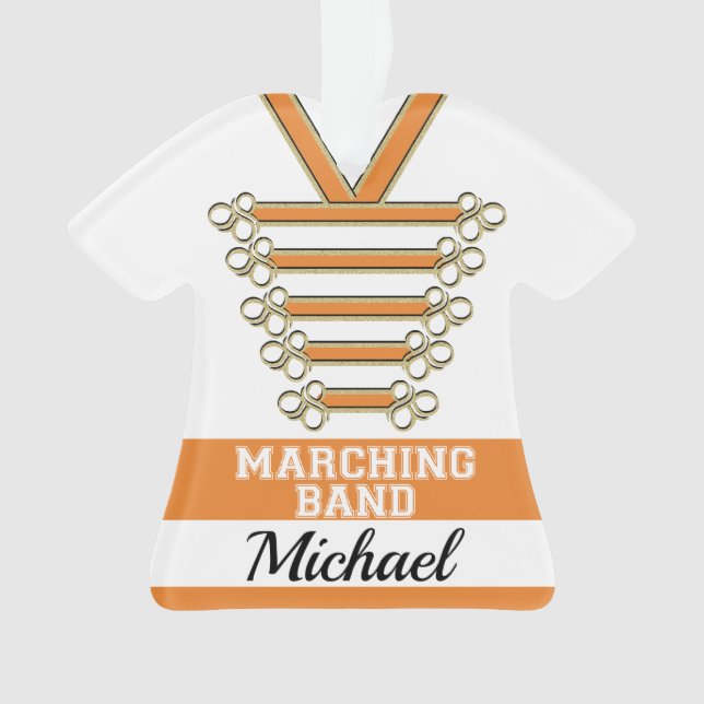 Marching Band Uniform with Photo Ornament (Front)