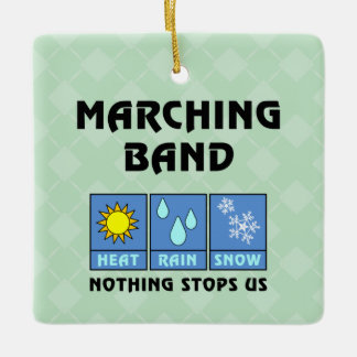 Marching Band Weather Ceramic Ornament