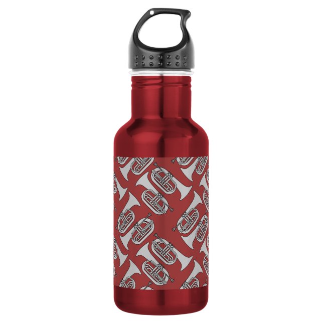 Marching Baritone Crosshatch 532 Ml Water Bottle (Front)