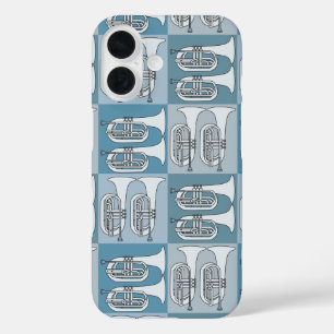 Marching Baritone Crosshatch iPhone 16 Case