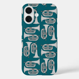 Marching Baritone Crosshatch iPhone 16 Case