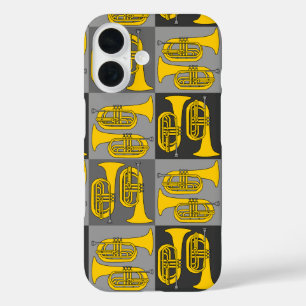 Marching Baritone Crosshatch iPhone 16 Case