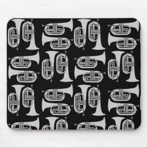 Marching Baritone Crosshatch  Mouse Pad
