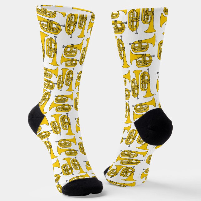 Marching Baritone Crosshatch Socks (Angled)