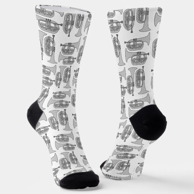Marching Baritone Crosshatch Socks (Angled)
