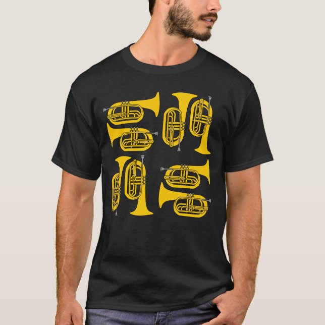 Marching Baritone Crosshatch T-Shirt (Front)