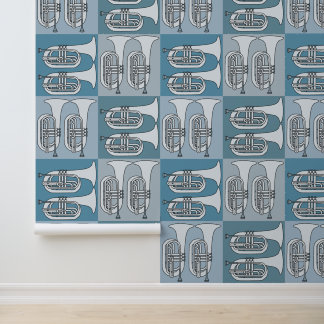 Marching Baritone Crosshatch Wallpaper