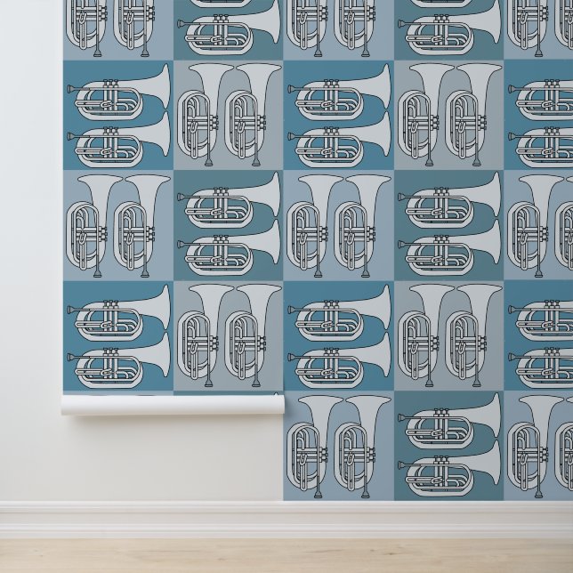 Marching Baritone Crosshatch  Wallpaper (Application)