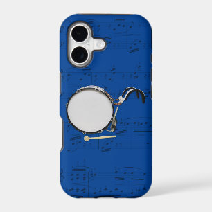 Marching Bass Drum & music phone case. Pick colour