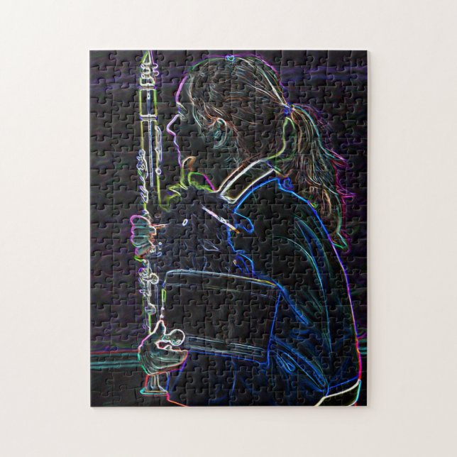 Marching Clarinetist Jigsaw Puzzle (Vertical)