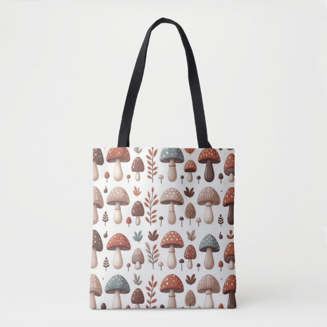 Marching Mushrooms Tote Bag (Front)
