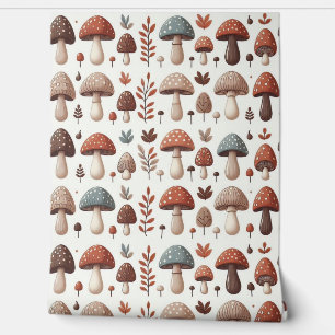 Marching Mushrooms Wallpaper