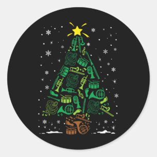 Marching Nd Instrument Family Matching Christmas T Classic Round Sticker