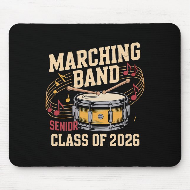 Marching Nd Senior Cl Of 2026 Drumline  Mouse Pad (Front)