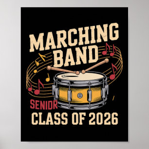 Marching Nd Senior Cl Of 2026 Drumline  Poster