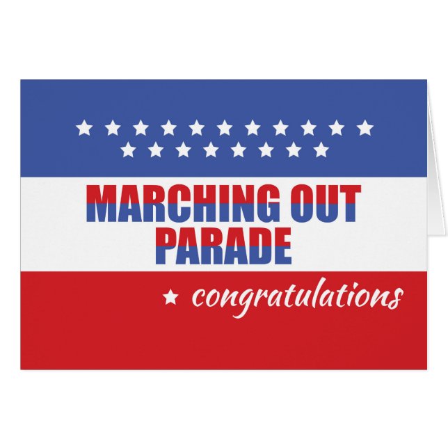 Marching Out Parade, Congratulations (Front Horizontal)