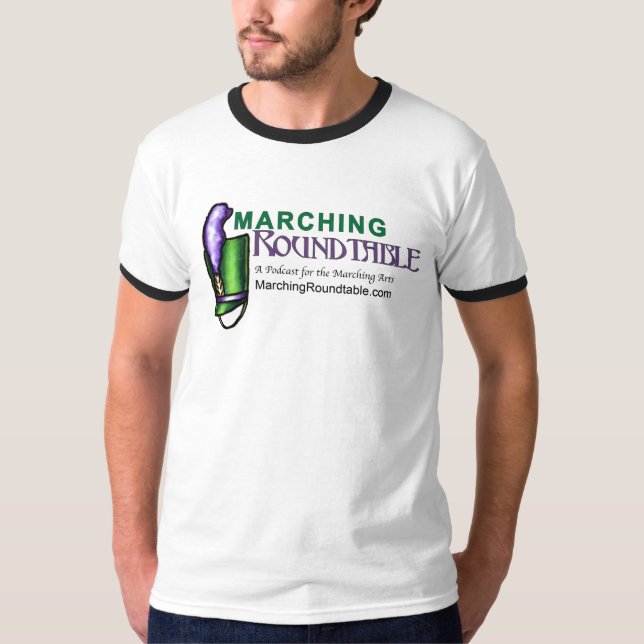 Marching Roundtable Ringer T T-Shirt (Front)