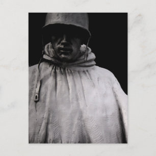 marching soldier postcard