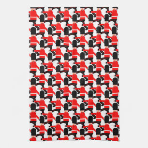 Marching soldiers tea towel