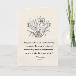 March's Daffodils Card