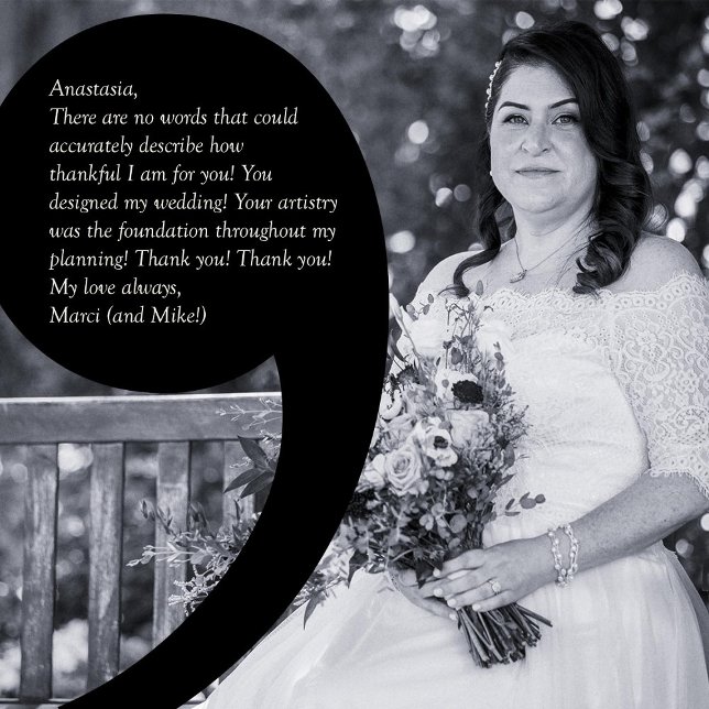 Marci Kamashian Testimonial Wedding Invitation (Creator Uploaded)