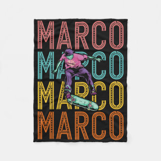 Marco Custom Skateboarding Hob  Fleece Blanket