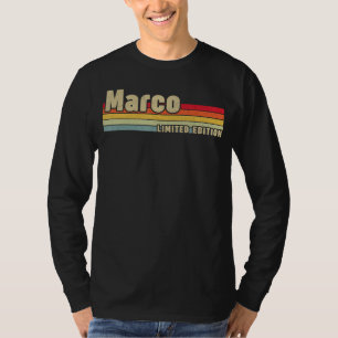 Marco Gift Name Personalised Birthday Funny Christ T-Shirt