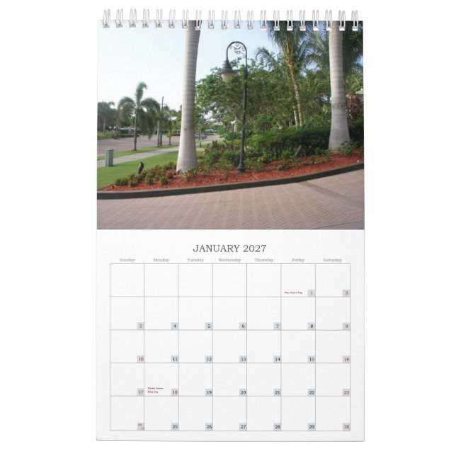 Marco Island, FL Calendar (Jan 2027)