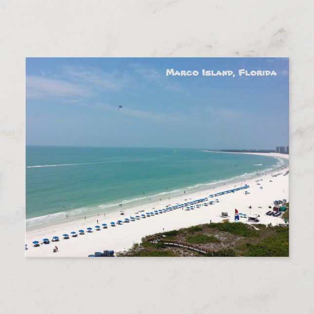 Marco Island Florida Beach Gulf Of Mexico Postcard (Front)